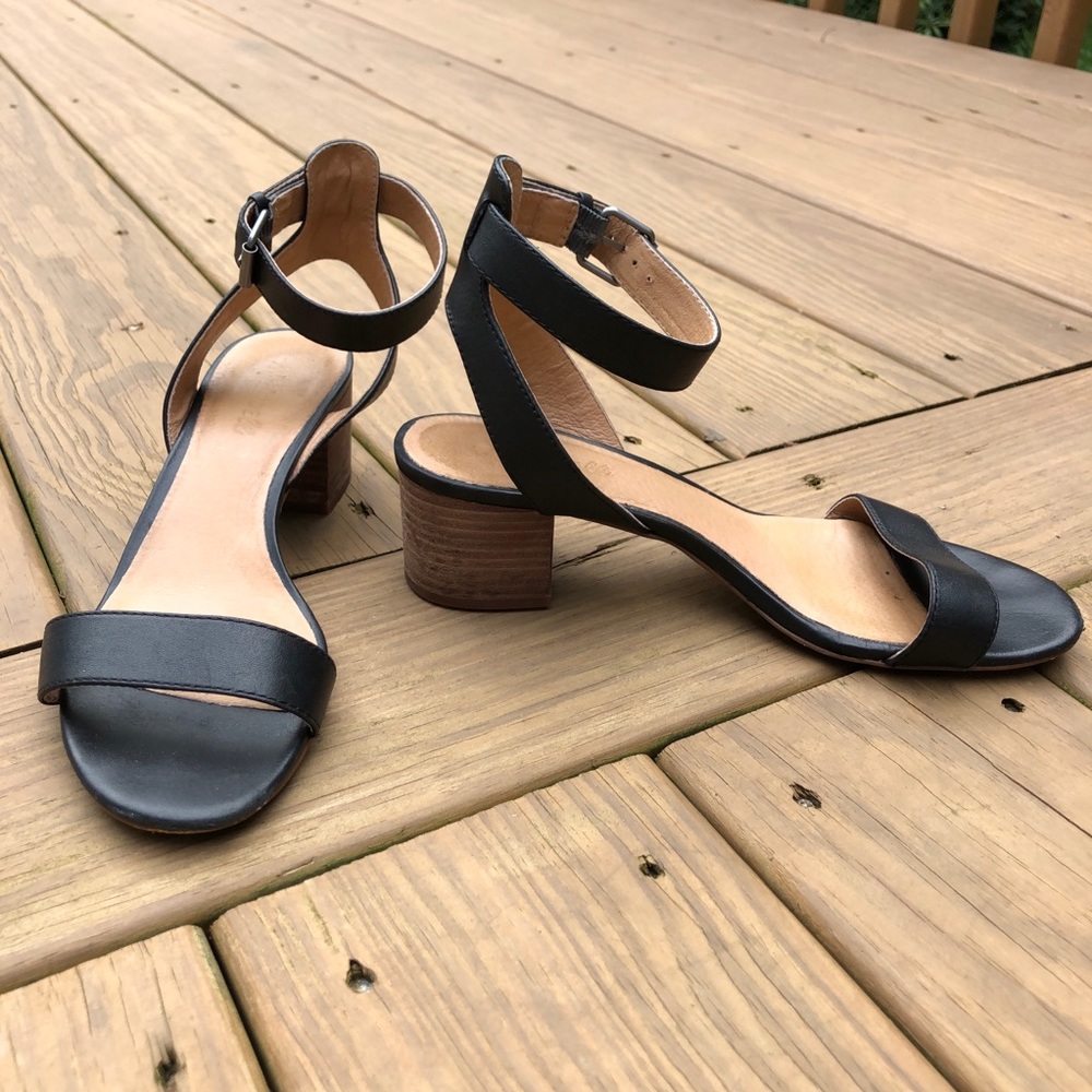 Madewell Black and Brown Sandals